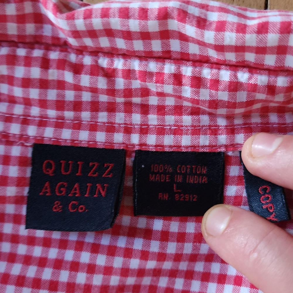 Vintage Button Down Quizz Again View 3
